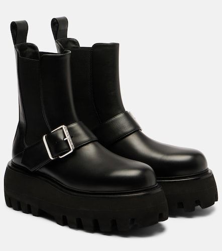 Bottines Sofa Buckle en cuir - McQueen - Modalova
