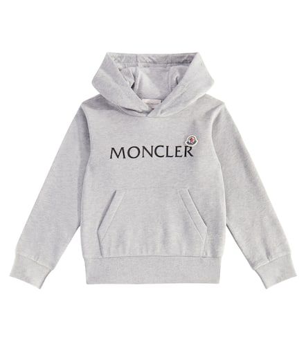 Sweat-shirt à capuche en coton à logo - Moncler Enfant - Modalova