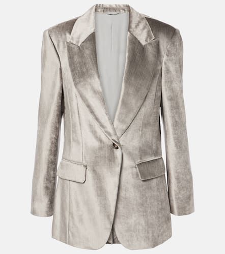 Blazer en velours de coton mélangé - Brunello Cucinelli - Modalova