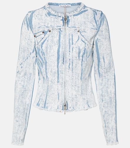 Veste en denim à imprimé - Acne Studios - Modalova