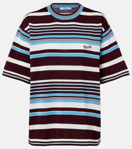 Prada T-shirt en coton rayé - Prada - Modalova