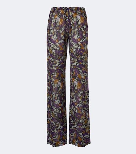 Pantalon ample à imprimé - Dries Van Noten - Modalova