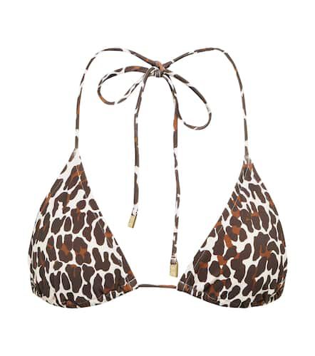 Haut de bikini triangle imprimé - Tory Burch - Modalova