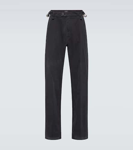 Pantalon droit en toile de coton - Balenciaga - Modalova