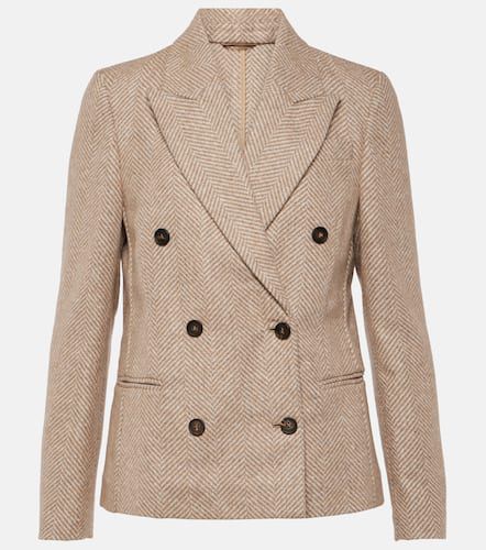 Blazer en laine et alpaga mélangés - Brunello Cucinelli - Modalova