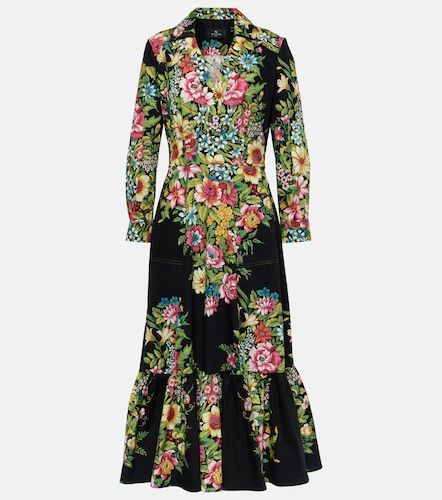 Etro Robe midi en coton à imprimé - Etro - Modalova