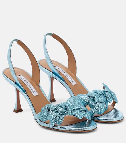 Sandales Galactic Flower 75 en cuir - Aquazzura - Modalova