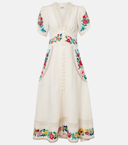 Rixo Robe Novara en lin mélangé - Rixo - Modalova