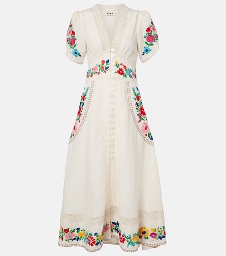 Rixo Robe Novara en lin mélangé - Rixo - Modalova