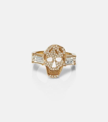 McQueen Bague Skull à cristaux - McQueen - Modalova