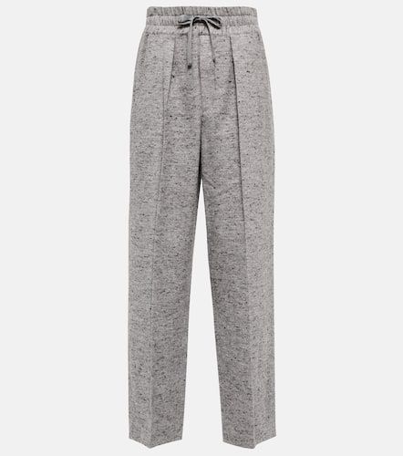 Pantalon à taille haute en coton mélangé - Marant Etoile - Modalova