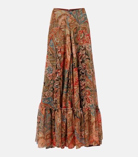 Etro Jupe longue imprimée en soie - Etro - Modalova