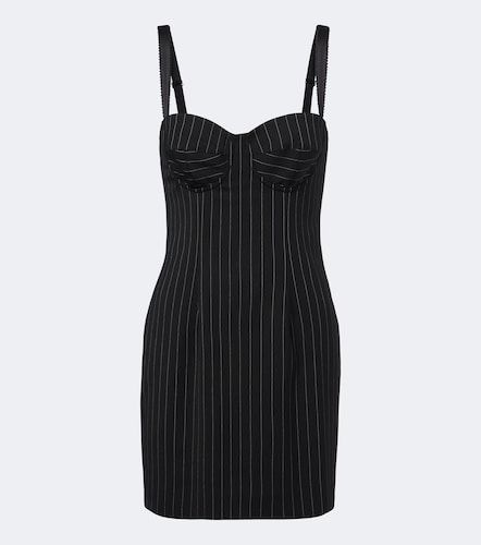 Robe en laine et soie mélangées à rayures - Dolce&Gabbana - Modalova