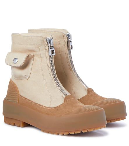 Bottines Duck en coton et daim - JW Anderson - Modalova