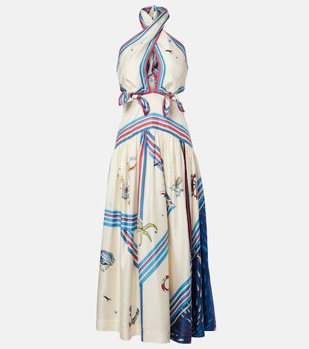 Alémais Robe midi Apollo imprimée en soie - Alemais - Modalova