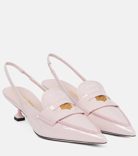 Miu Miu Mocassins en cuir verni - Miu Miu - Modalova