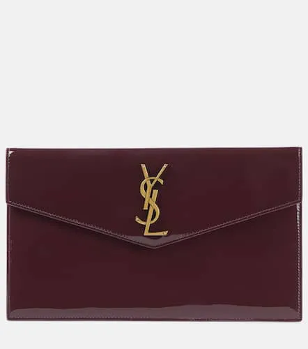 Pochette Uptown en cuir verni - Saint Laurent - Modalova