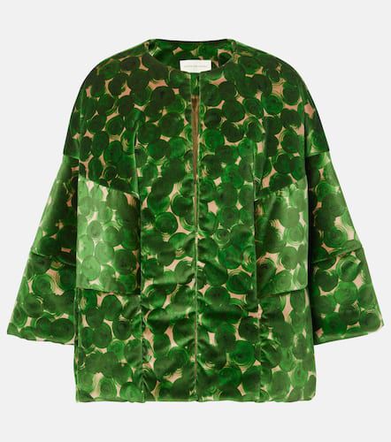 Veste bomber imprimée en velours - Dries Van Noten - Modalova