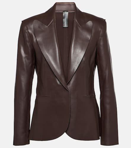 Blazer en cuir synthétique - Norma Kamali - Modalova