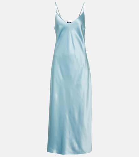 Robe longue Clea en satin de soie - Joseph - Modalova