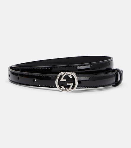 Ceinture Double G en cuir verni - Gucci - Modalova