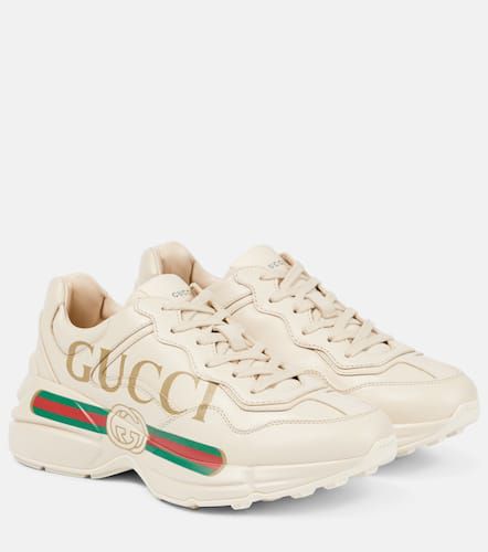 Gucci Baskets Rhyton en cuir - Gucci - Modalova