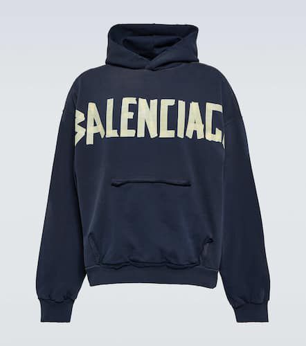 Sweat-shirt à capuche Tape en coton - Balenciaga - Modalova