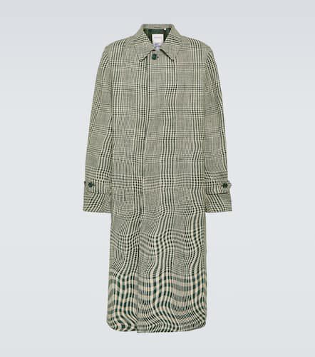 Manteau à carreaux en soie et coton - Burberry - Modalova