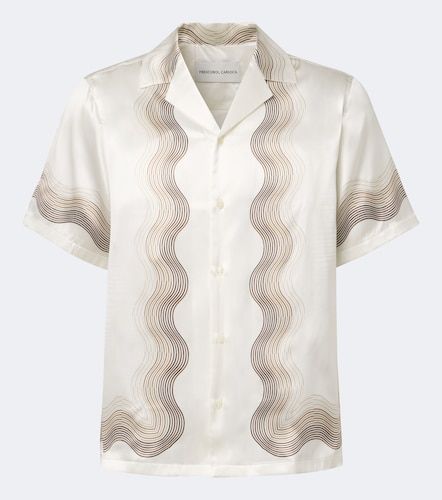 Chemise de bowling en soie à imprimé - Frescobol Carioca - Modalova