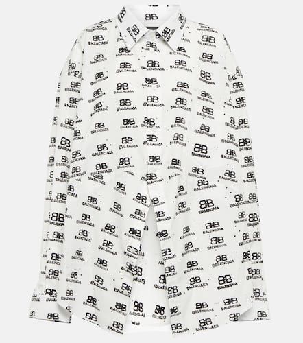 Chemise en coton à logo BB - Balenciaga - Modalova