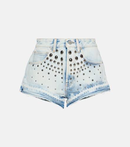 Short en jean à ornements - Alessandra Rich - Modalova