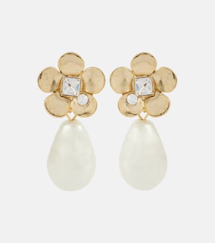 Boucles d’oreilles à perles fantaisie - Oscar de la Renta - Modalova