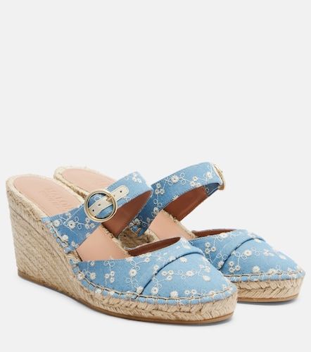 Espadrilles compensées Farah en denim - Malone Souliers - Modalova