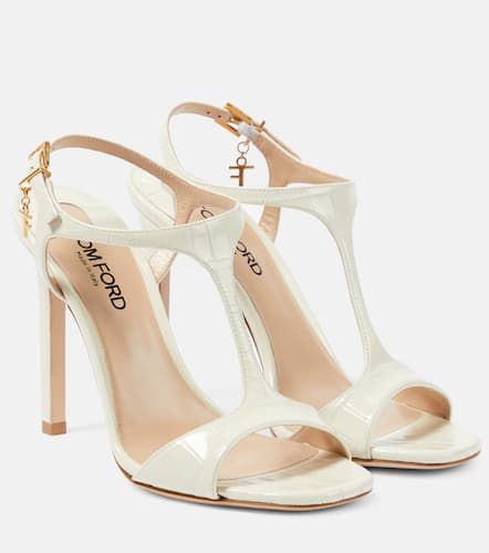 Sandales Angelina en cuir embossé - Tom Ford - Modalova