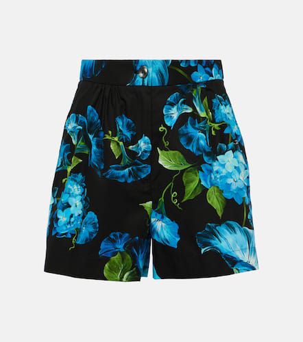 Short en coton à fleurs - Dolce&Gabbana - Modalova