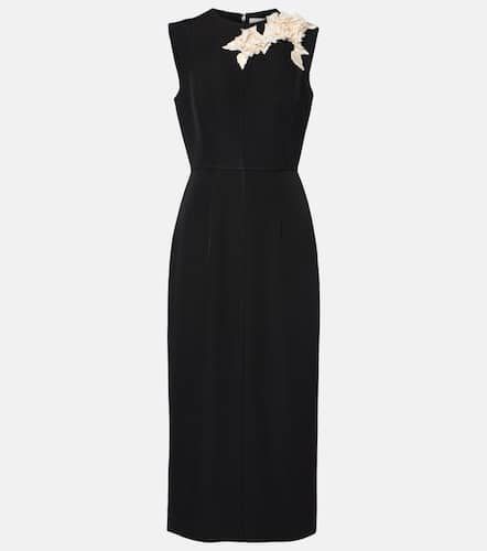 Robe midi asymétrique en laine - Erdem - Modalova