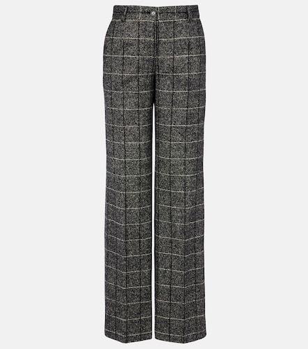Pantalon ample en laine mélangée - Dolce&Gabbana - Modalova