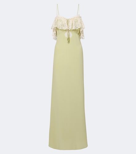 Chloé Robe longue en soie à dentelle - Chloe - Modalova