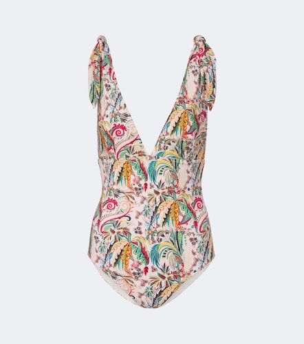 Cardigan en laine mélangée à fleurs - Etro - Modalova