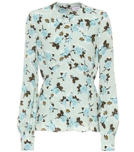 Chemise Zoey en crêpe à fleurs - Erdem - Modalova