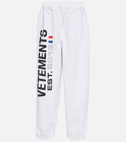 Pantalon de survêtement en coton mélangé - Vetements - Modalova