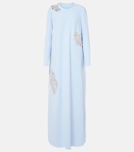 Robe longue Naima en crêpe à ornements - Safiyaa - Modalova