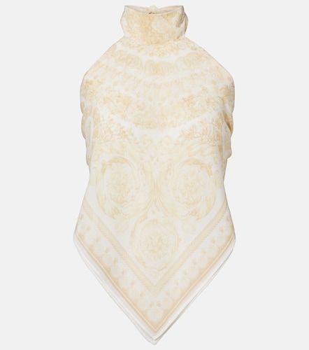 Versace Top en georgette imprimé - Versace - Modalova