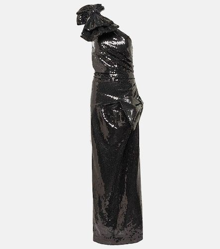 Robe longue asymétrique à sequins - Nina Ricci - Modalova