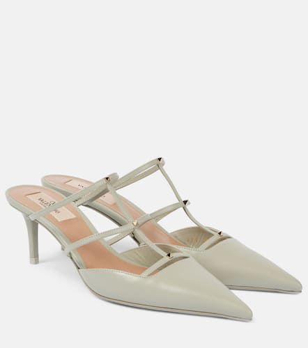 Mules Rockstud Wispy 60 en cuir - Valentino Garavani - Modalova