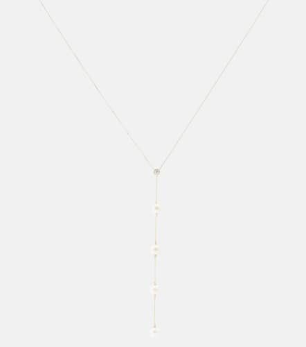 Collier en or 14 ct, diamants et perles - Mateo - Modalova