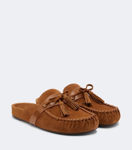 Mules Malvin en daim et cuir - Isabel Marant - Modalova
