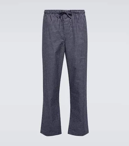 Pantalon de pyjama en coton à carreaux - Derek Rose - Modalova