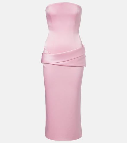 Robe bustier en crêpe de satin - Alex Perry - Modalova