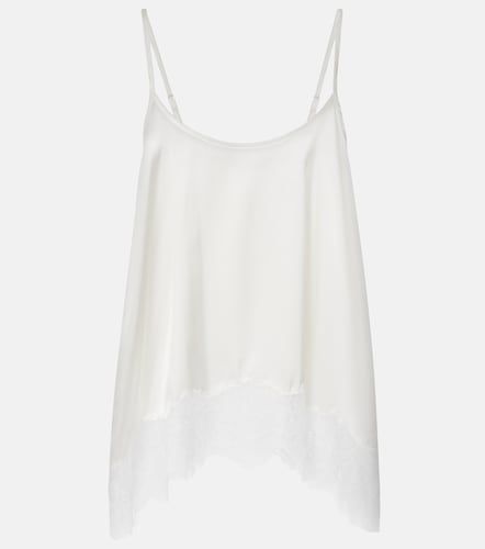 Caraco Chloe en soie mélangée à dentelle - Staud - Modalova
